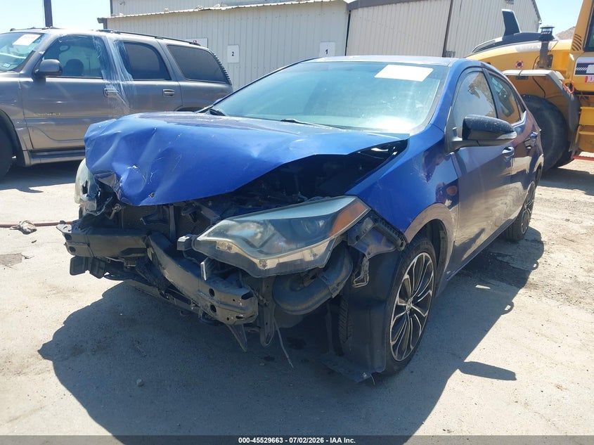 2014 Toyota Corolla VIN 5YFBURHE9EP080316 IAAI salvage auction — FRONT END, Salvage (California), sold $1,700 on 2026-07-14 (photo 2)