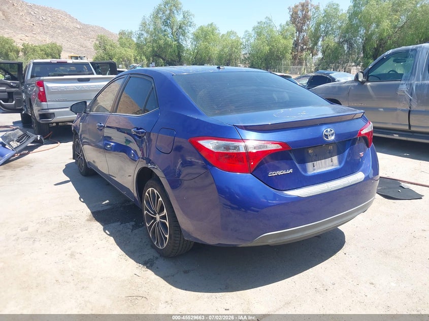 2014 Toyota Corolla VIN 5YFBURHE9EP080316 IAAI salvage auction — FRONT END, Salvage (California), sold $1,700 on 2026-07-14 (photo 3)