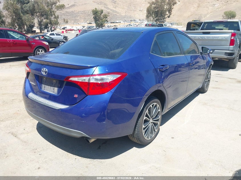 2014 Toyota Corolla VIN 5YFBURHE9EP080316 IAAI salvage auction — FRONT END, Salvage (California), sold $1,700 on 2026-07-14 (photo 4)