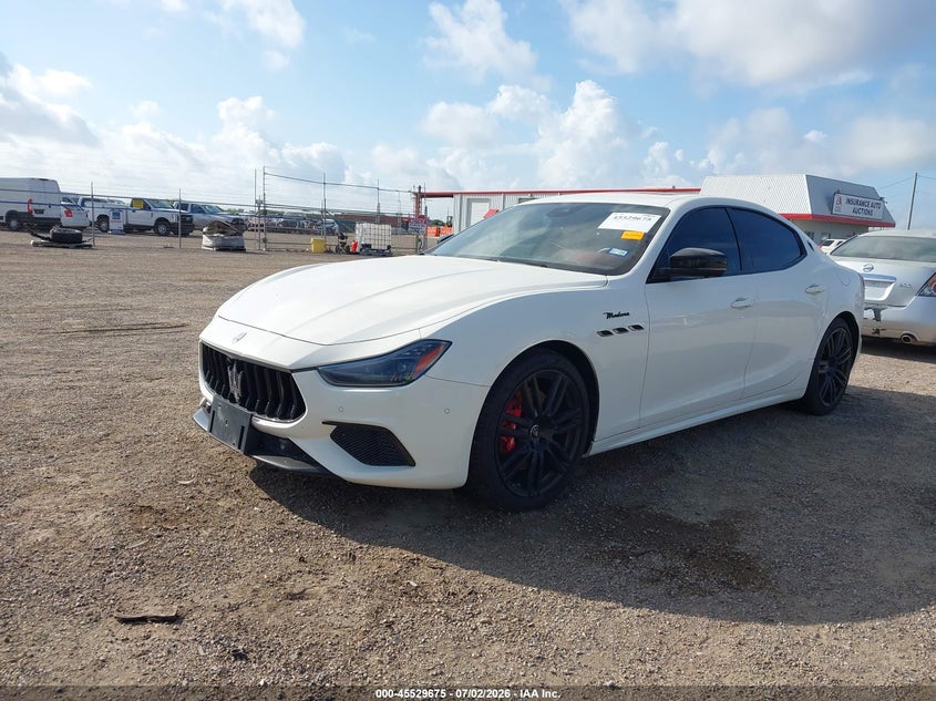 2023 Maserati Ghibli VIN ZAM57YSM0PX423691 IAAI salvage auction — WATER/FLOOD, Salvage (Texas), sold $8,200 on 2026-08-11 (photo 2)