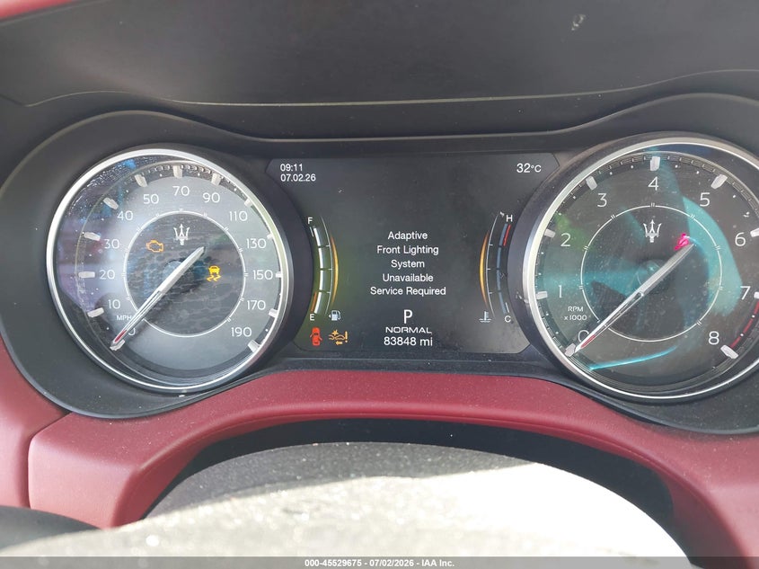 2023 Maserati Ghibli VIN ZAM57YSM0PX423691 IAAI salvage auction — WATER/FLOOD, Salvage (Texas), sold $8,200 on 2026-08-11 (photo 7)