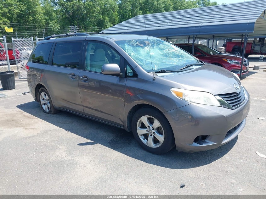 2012 Toyota Sienna VIN 5TDKK3DC2CS184416 IAAI salvage auction — FRONT END, Salvage (Connecticut), sold $1,550 on 2026-07-23 (photo 1)