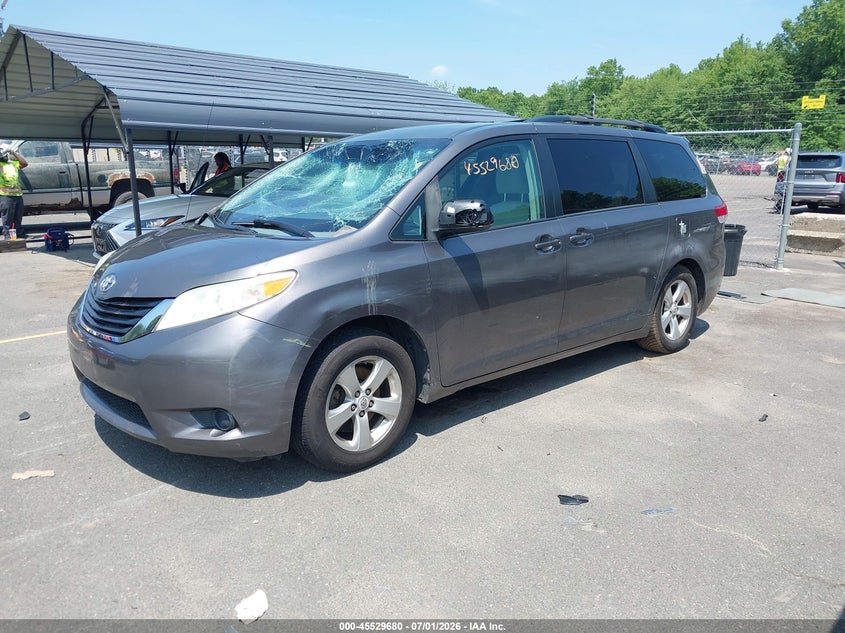 2012 Toyota Sienna VIN 5TDKK3DC2CS184416 IAAI salvage auction — FRONT END, Salvage (Connecticut), sold $1,550 on 2026-07-23 (photo 2)