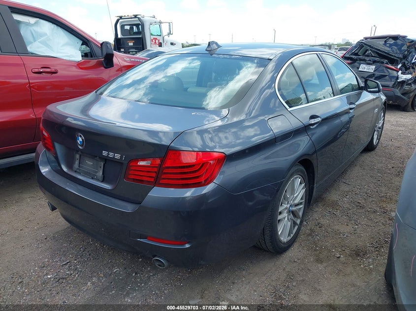2016 BMW 5er VIN WBA5B1C56GG131316 IAAI salvage auction — ENGINE DAMAGE, Salvage (Texas), sold $3,550 on 2026-07-29 (photo 4)