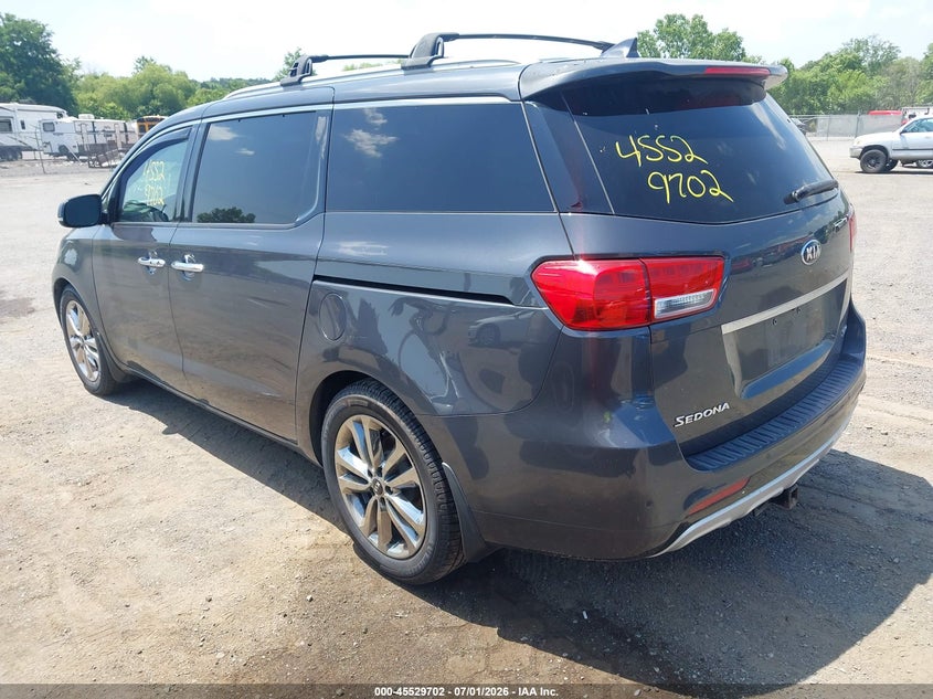 2015 Kia SEDONA VIN KNDME5C1XF6026244 IAAI salvage auction — NORMAL WEAR, Clear (Virginia), sold $1,100 on 2026-07-14 (photo 3)