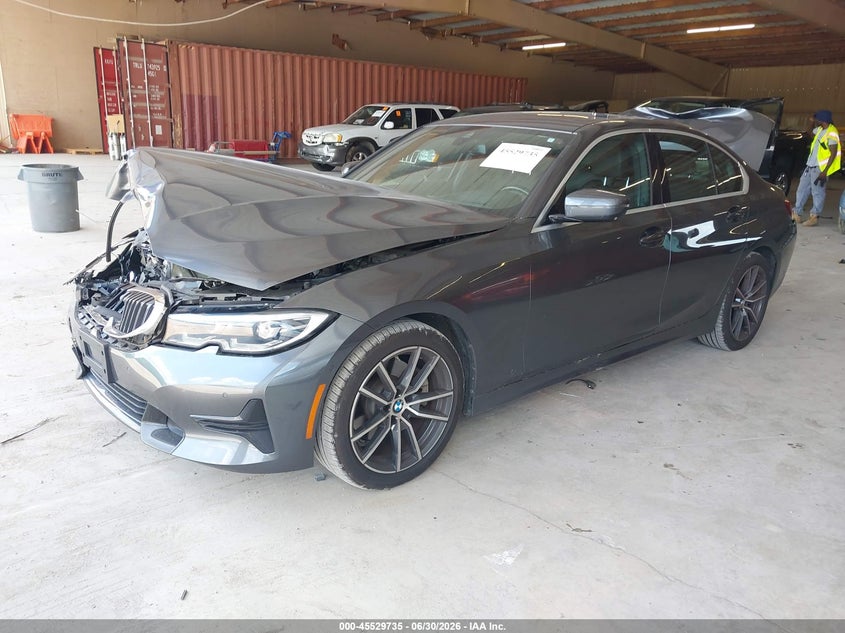 2020 BMW 3er VIN 3MW5R7J02L8B26127 IAAI salvage auction — FRONT & REAR, Salvage (Tennessee), sold $8,500 on 2026-07-29 (photo 2)