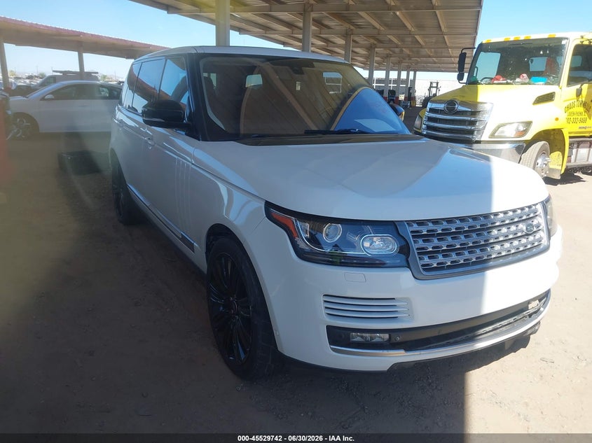 2015 Land rover RANGE ROVER VIN SALGS3TF2FA239992 IAAI salvage auction — LEFT FRONT, Restored (Arizona), sold $7,500 on 2026-07-28 (photo 1)