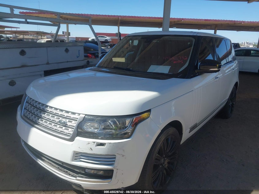 2015 Land rover RANGE ROVER VIN SALGS3TF2FA239992 IAAI salvage auction — LEFT FRONT, Restored (Arizona), sold $7,500 on 2026-07-28 (photo 2)