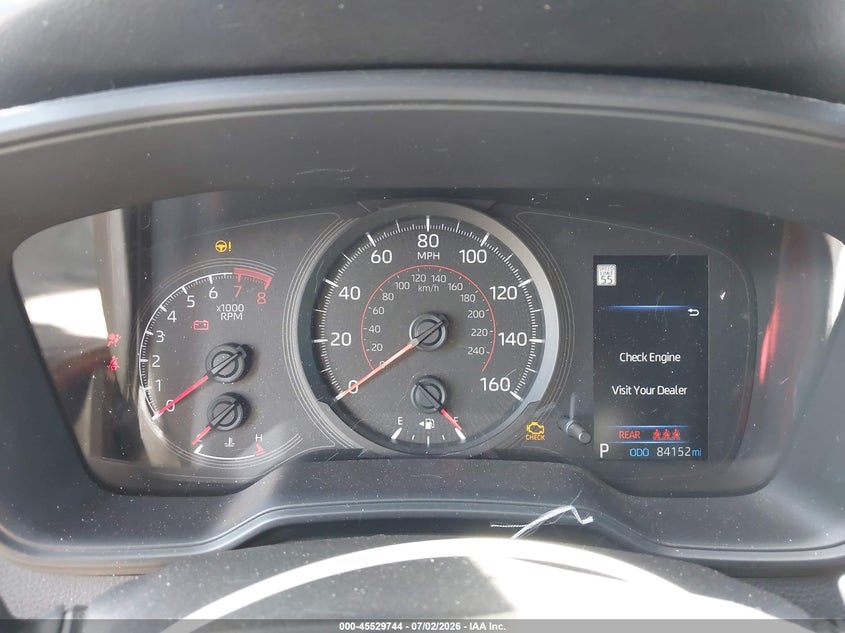 2020 Toyota Corolla VIN JTDS4RCEXLJ008100 IAAI salvage auction — FRONT END, Salvage (Texas), sold $2,150 on 2026-07-28 (photo 7)