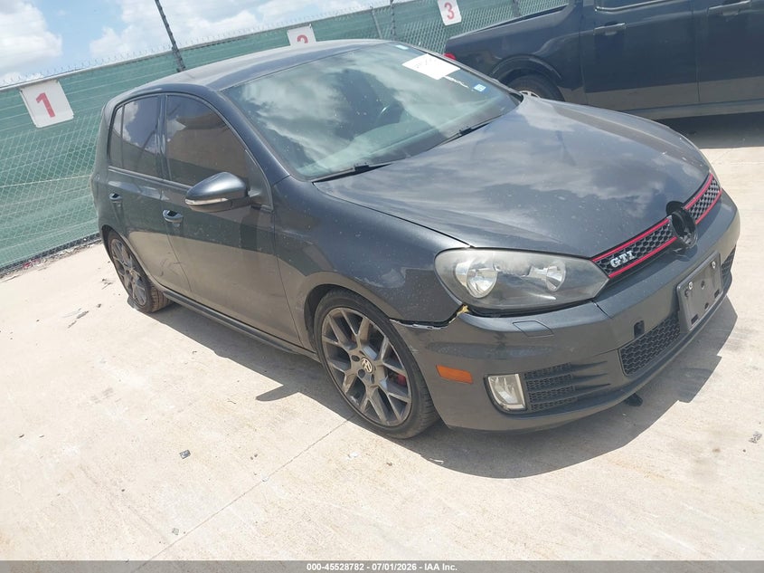 2014 Volkswagen Gti VIN WVWHD7AJXEW001832 IAAI salvage auction — NORMAL WEAR, Original (Texas), sold $1,350 on 2026-07-13 (photo 1)