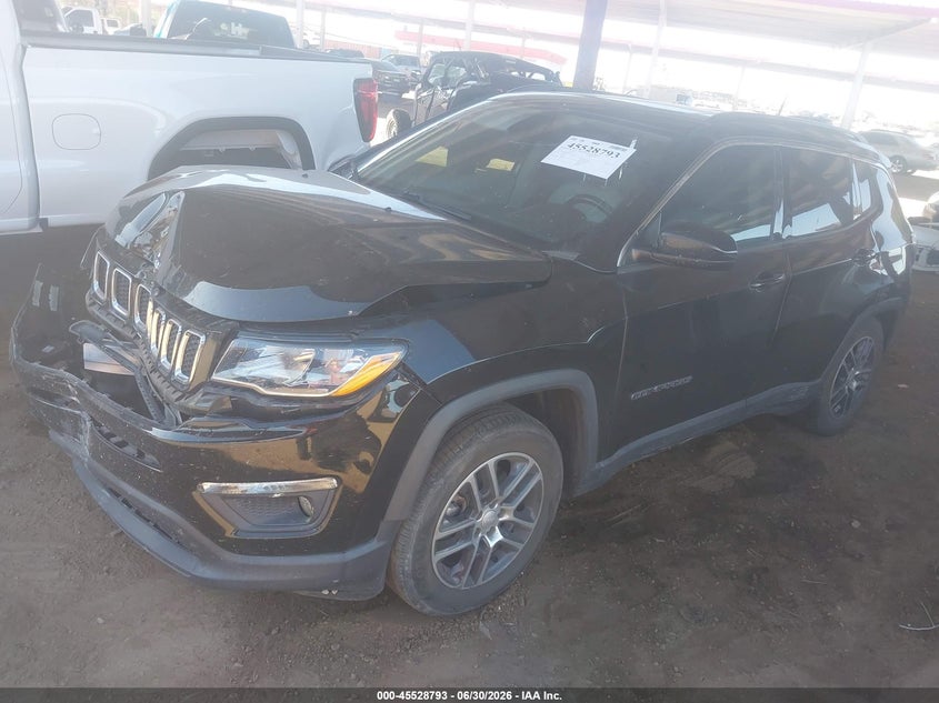 2019 Jeep Compass VIN 3C4NJCBB3KT743051 IAAI salvage auction — FRONT & REAR, Salvage Title, sold $1,550 on 2026-08-03 (photo 2)