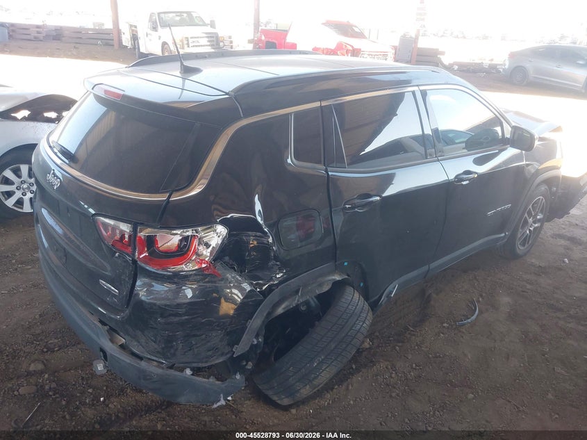 2019 Jeep Compass VIN 3C4NJCBB3KT743051 IAAI salvage auction — FRONT & REAR, Salvage Title, sold $1,550 on 2026-08-03 (photo 4)