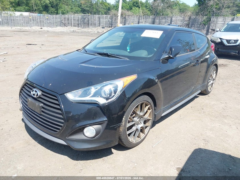 2015 Hyundai Veloster VIN KMHTC6AE7FU228379 IAAI salvage auction — NORMAL WEAR, Clear (Massachusetts), sold $800 on 2026-07-24 (photo 2)