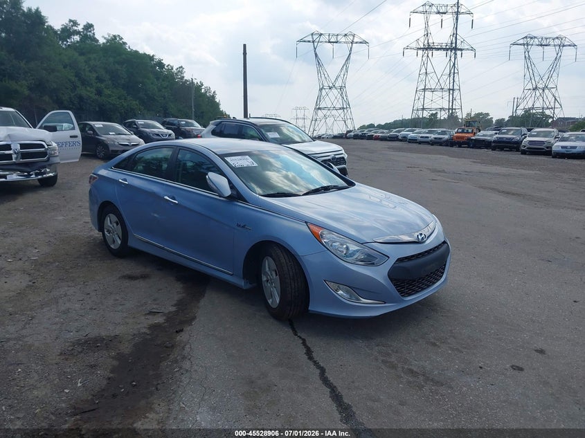 2011 Hyundai Sonata hybrid VIN KMHEC4A4XBA006578 IAAI salvage auction — SIDE, Salvage (Pennsylvania), sold $550 on 2026-07-17 (photo 1)