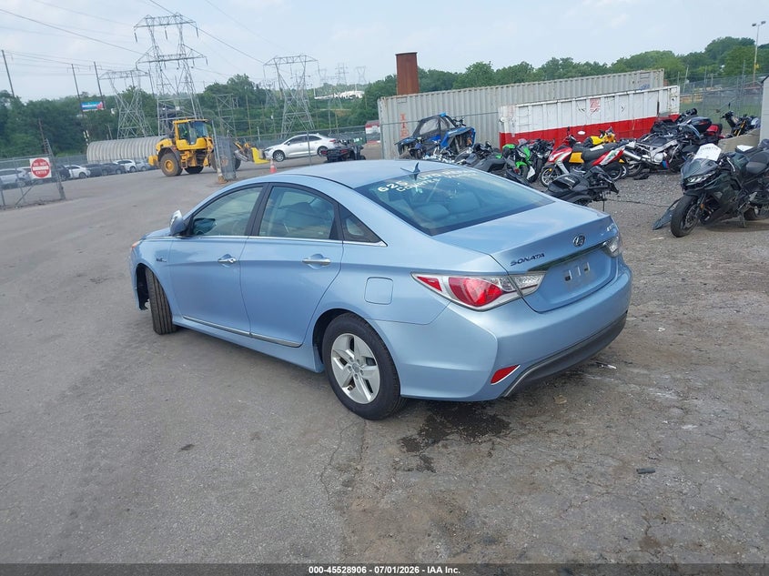 2011 Hyundai Sonata hybrid VIN KMHEC4A4XBA006578 IAAI salvage auction — SIDE, Salvage (Pennsylvania), sold $550 on 2026-07-17 (photo 3)