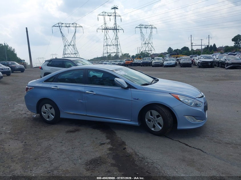 2011 Hyundai Sonata hybrid VIN KMHEC4A4XBA006578 IAAI salvage auction — SIDE, Salvage (Pennsylvania), sold $550 on 2026-07-17 (photo 6)