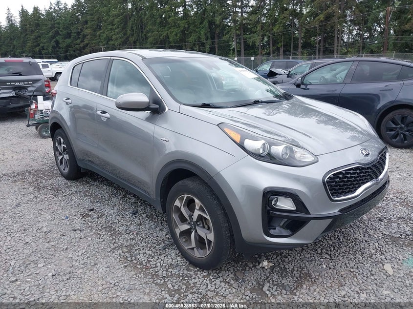 2020 Kia Sportage VIN KNDPMCAC1L7806292 IAAI salvage auction — LEFT SIDE, Salvage Title, sold $4,400 on 2026-07-22 (photo 1)