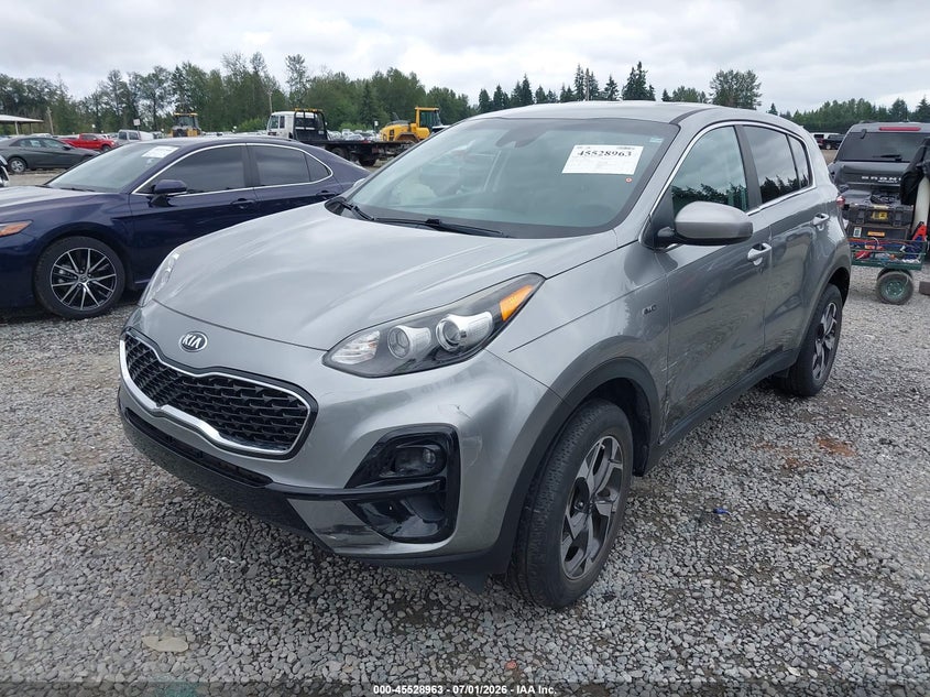 2020 Kia Sportage VIN KNDPMCAC1L7806292 IAAI salvage auction — LEFT SIDE, Salvage Title, sold $4,400 on 2026-07-22 (photo 2)