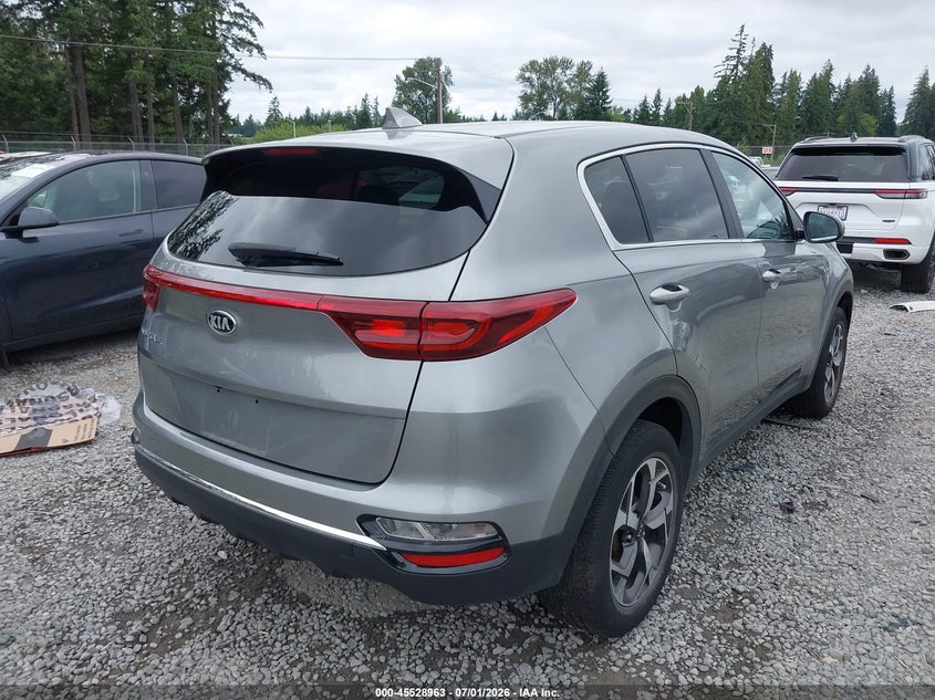 2020 Kia Sportage VIN KNDPMCAC1L7806292 IAAI salvage auction — LEFT SIDE, Salvage Title, sold $4,400 on 2026-07-22 (photo 4)