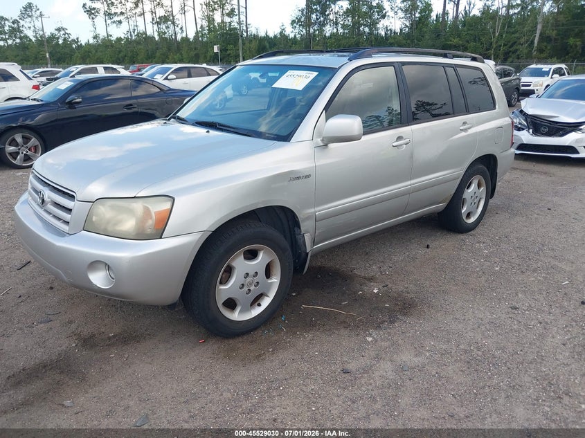2004 Toyota Highlander VIN JTEDP21A440018311 IAAI salvage auction — NORMAL WEAR, Clear (Florida), sold $1,475 on 2026-07-07 (photo 2)