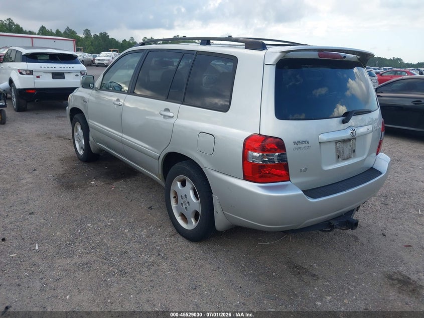 2004 Toyota Highlander VIN JTEDP21A440018311 IAAI salvage auction — NORMAL WEAR, Clear (Florida), sold $1,475 on 2026-07-07 (photo 3)