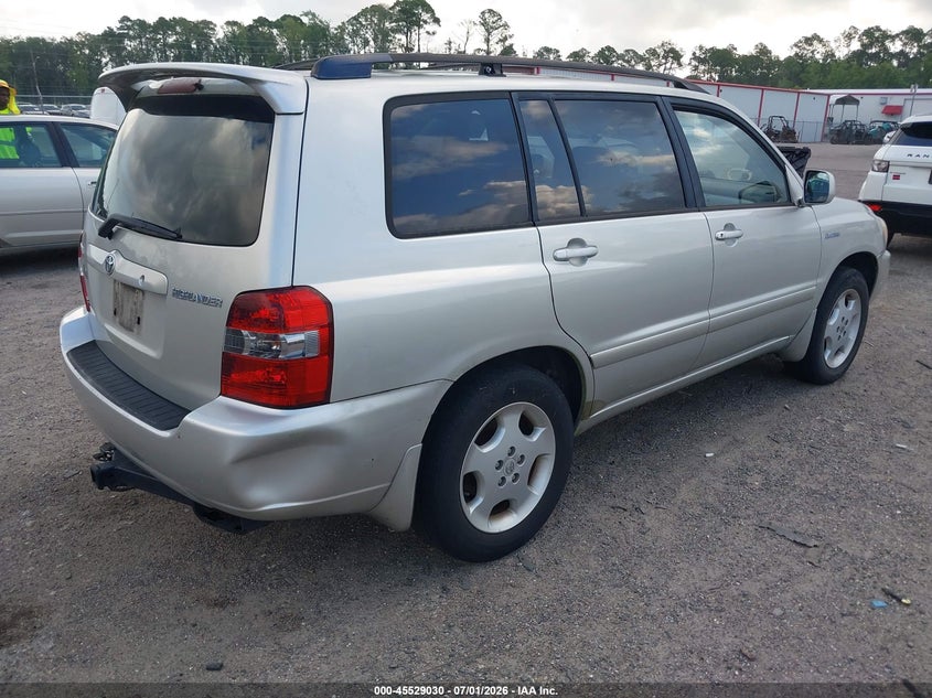 2004 Toyota Highlander VIN JTEDP21A440018311 IAAI salvage auction — NORMAL WEAR, Clear (Florida), sold $1,475 on 2026-07-07 (photo 4)