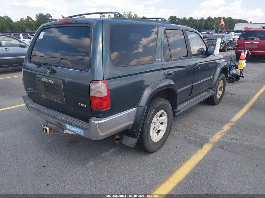 1997 Toyota 4runner VIN JT3HN87R6V9001684 IAAI salvage auction — NORMAL WEAR, Clear (South Carolina), sold $1,600 on 2026-07-08 (photo 4)