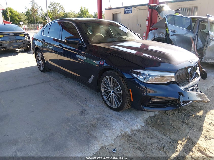 2017 BMW 5er VIN WBAJE7C35HWA03912 IAAI salvage auction — FRONT END, Rebuildable (Florida), sold $6,600 on 2026-07-18 (photo 1)