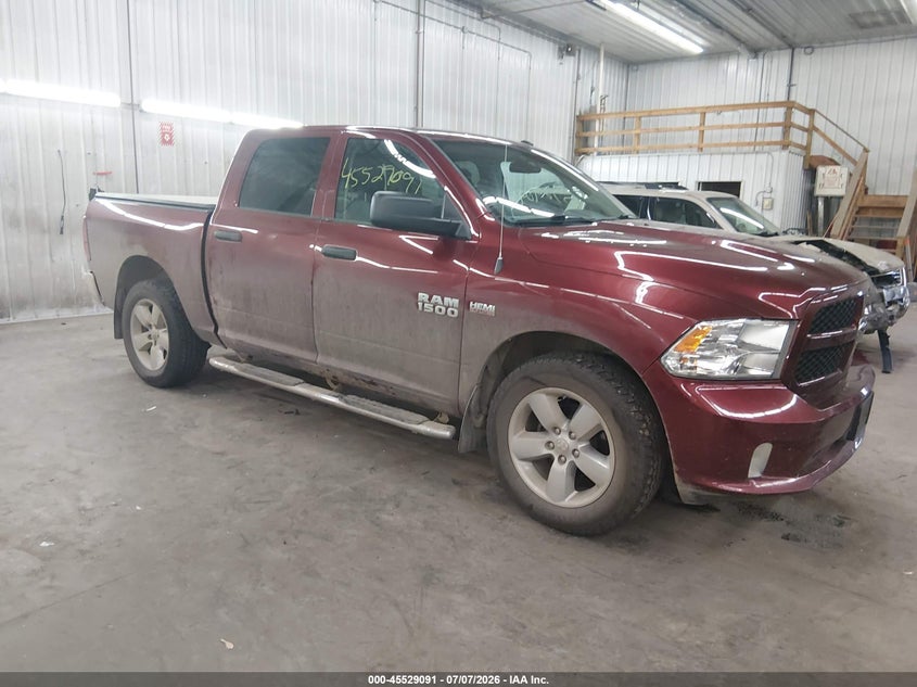 2017 Ram 1500 VIN 3C6RR7KT1HG788508 IAAI salvage auction — HAIL, Salvage (Minnesota), sold $6,000 on 2026-08-31 (photo 1)