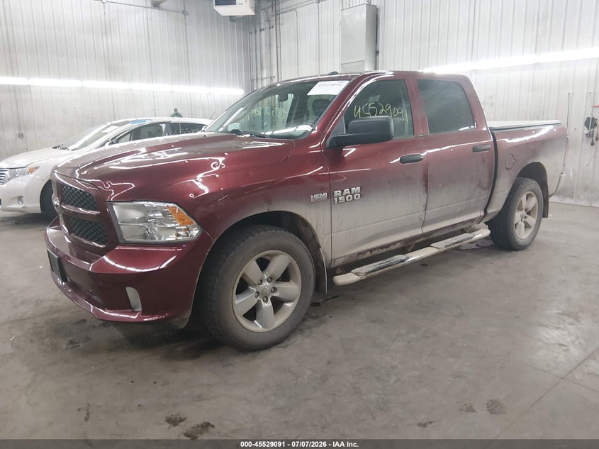 2017 Ram 1500 VIN 3C6RR7KT1HG788508 IAAI salvage auction — HAIL, Salvage (Minnesota), sold $6,000 on 2026-08-31 (photo 2)