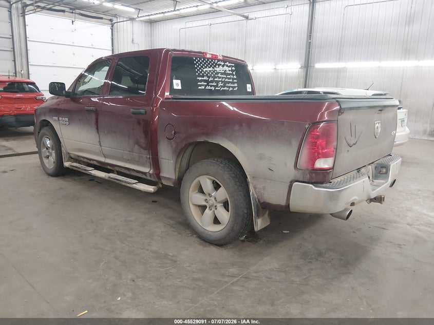 2017 Ram 1500 VIN 3C6RR7KT1HG788508 IAAI salvage auction — HAIL, Salvage (Minnesota), sold $6,000 on 2026-08-31 (photo 3)