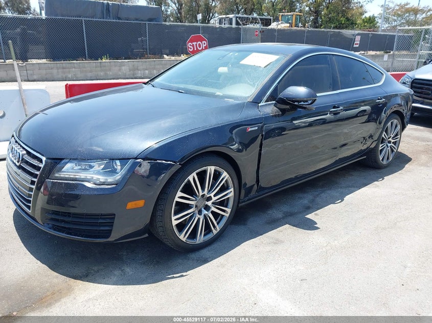 2014 Audi A7 VIN WAUWGAFC1EN129496 IAAI salvage auction — LEFT SIDE, Salvage (California), sold $1,250 on 2026-07-30 (photo 2)