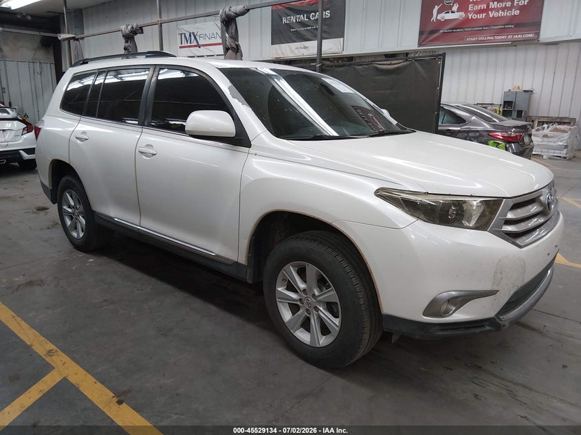 2013 Toyota Highlander VIN 5TDBK3EH1DS194964 IAAI salvage auction — LEFT REAR, Salvage (Arizona), sold $25 on 2026-07-29 (photo 1)