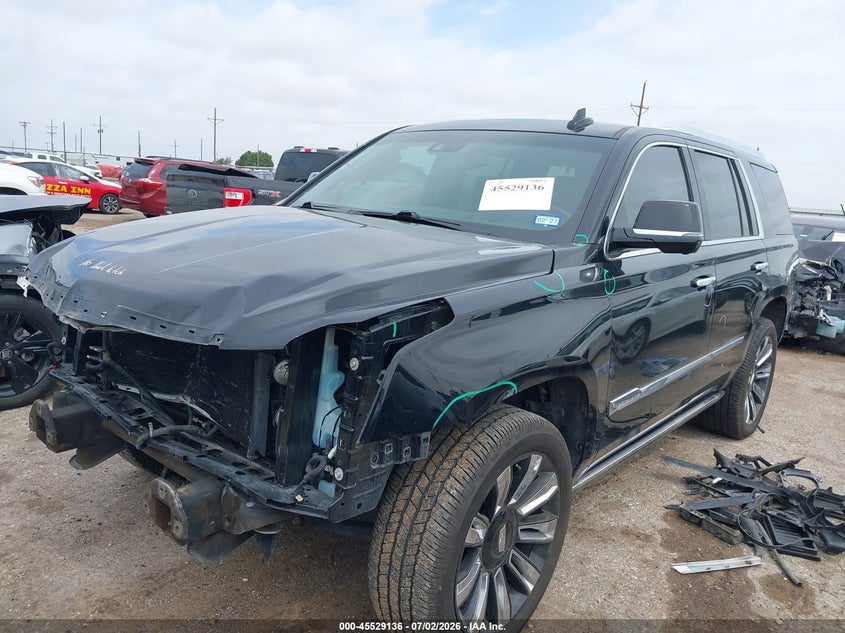 2018 Cadillac Escalade VIN 1GYS4DKJ7JR220205 IAAI salvage auction — FRONT END, Original (Texas), sold $7,300 on 2026-08-25 (photo 2)
