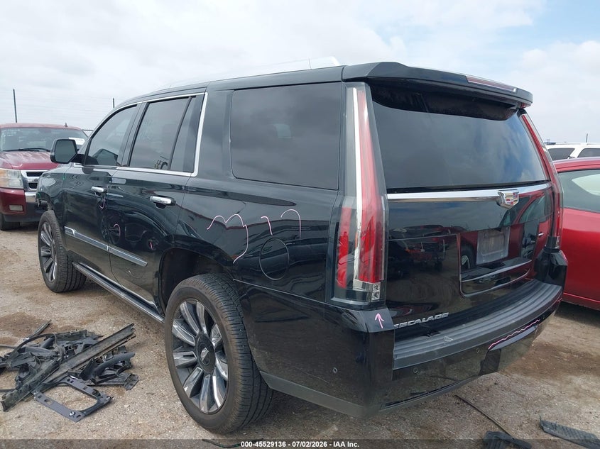 2018 Cadillac Escalade VIN 1GYS4DKJ7JR220205 IAAI salvage auction — FRONT END, Original (Texas), sold $7,300 on 2026-08-25 (photo 3)