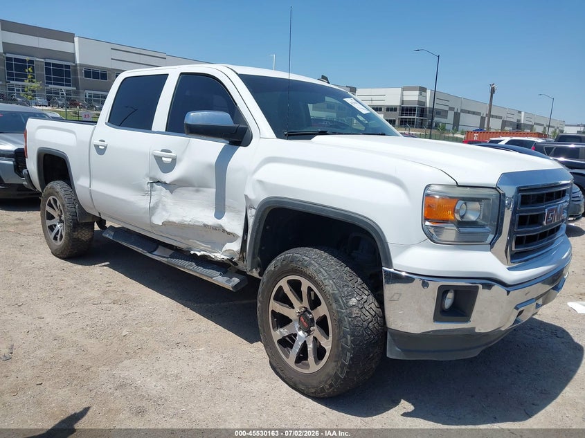 2014 Gmc SIERRA VIN 3GTP1UEC3EG110968 IAAI salvage auction — RIGHT SIDE, Wait Title, sold $2,600 on 2026-09-26 (photo 1)