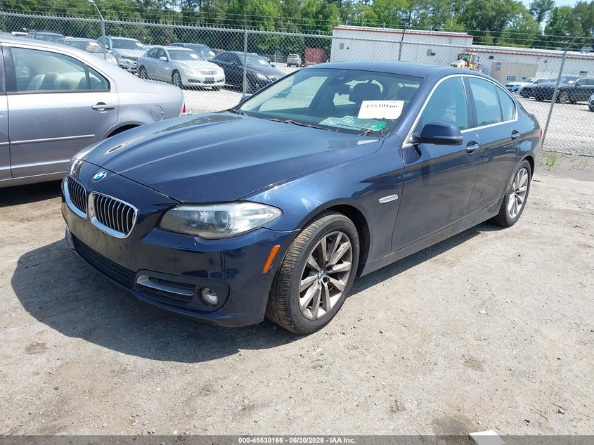 2016 BMW 5er VIN WBA5B3C56GG253606 IAAI salvage auction — NORMAL WEAR, Clear (Virginia), sold $1,300 on 2026-07-24 (photo 2)
