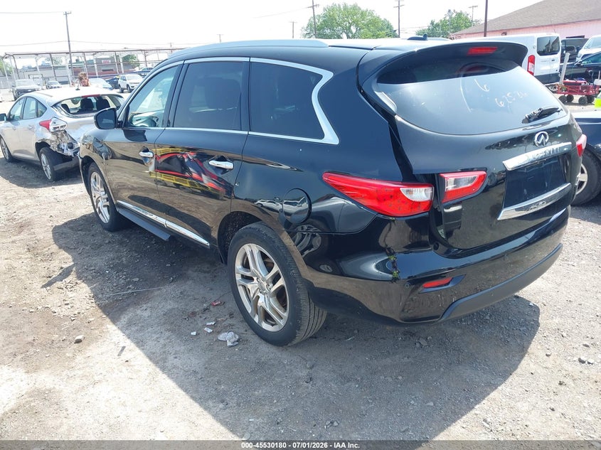 2013 Infiniti VIN 5N1AL0MN5DC301929 IAAI salvage auction — RIGHT SIDE, Salvage Title, sold $350 on 2026-07-23 (photo 3)