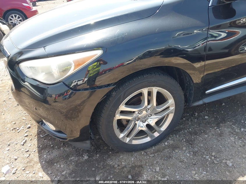 2013 Infiniti VIN 5N1AL0MN5DC301929 IAAI salvage auction — RIGHT SIDE, Salvage Title, sold $350 on 2026-07-23 (photo 6)
