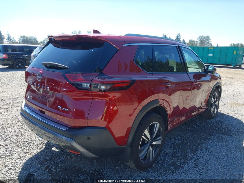 2023 Nissan Rogue VIN 5N1BT3CB3PC766520 IAAI salvage auction — RIGHT SIDE, Salvage Title, sold $7,100 on 2026-07-29 (photo 4)