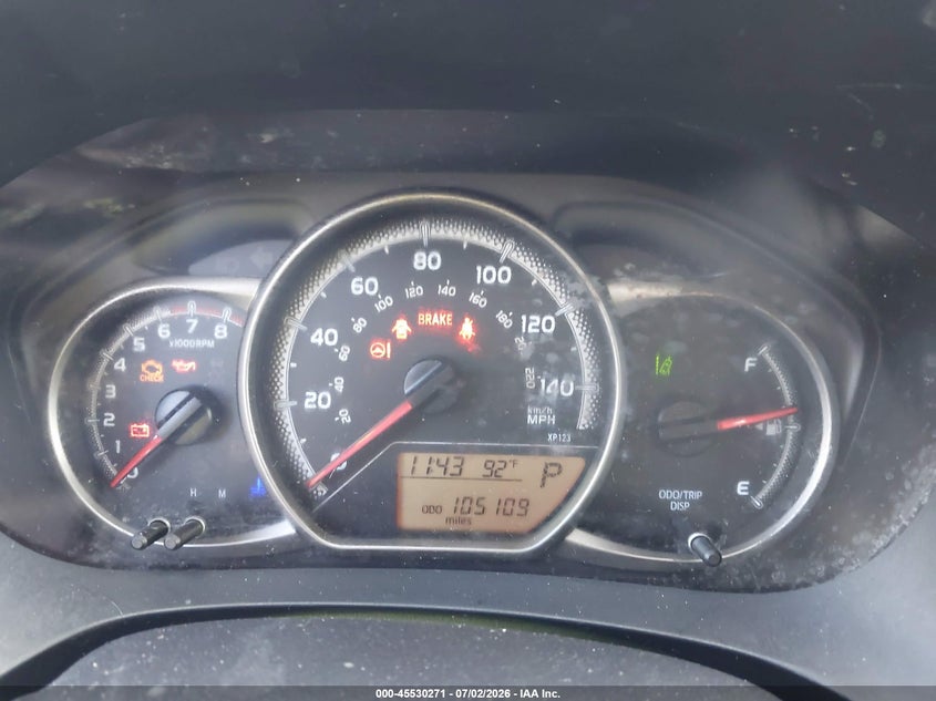 2017 Toyota Yaris VIN VNKJTUD34HA082514 IAAI salvage auction — WATER/FLOOD, Rebuildable (Florida), sold $1,100 on 2026-07-22 (photo 7)