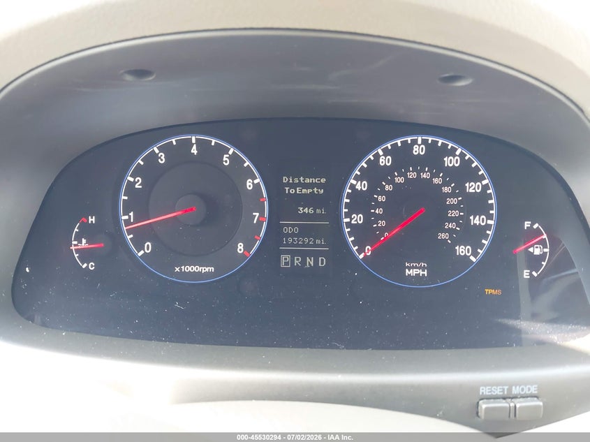 2008 Hyundai Azera VIN KMHFC46F88A263021 IAAI salvage auction — FRONT END, Salvage (Pennsylvania), sold $175 on 2026-07-19 (photo 7)
