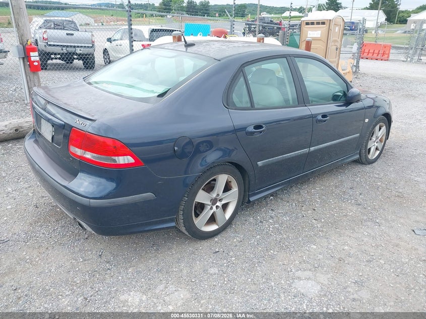 2007 Saab 9-3 VIN YS3FH41U971011054 IAAI salvage auction — NORMAL WEAR, Clear (Pennsylvania), sold $150 on 2026-07-22 (photo 4)