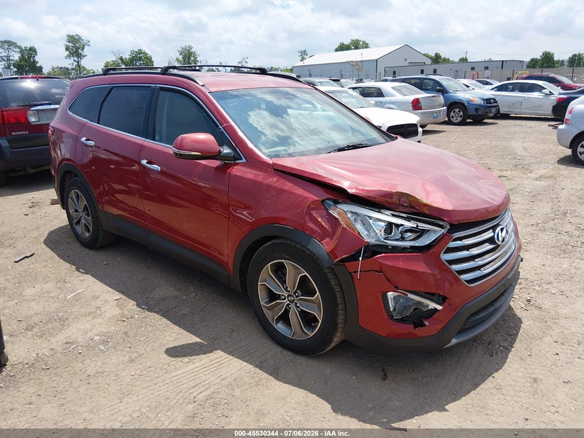 2013 Hyundai Santa fe VIN KM8SNDHFXDU012807 IAAI salvage auction — FRONT & REAR, Salvage - Dealer Only (Ohio), sold $1,300 on 2026-07-30 (photo 1)