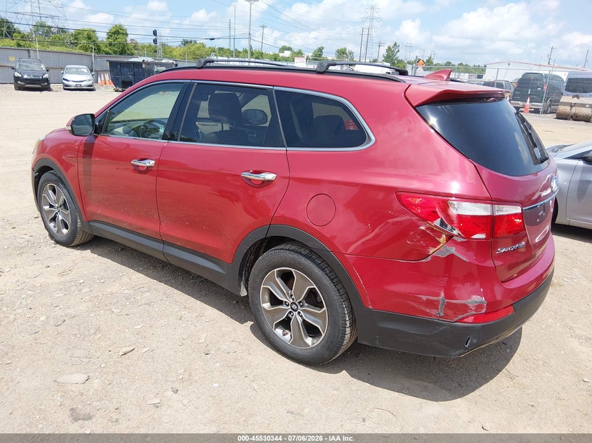 2013 Hyundai Santa fe VIN KM8SNDHFXDU012807 IAAI salvage auction — FRONT & REAR, Salvage - Dealer Only (Ohio), sold $1,300 on 2026-07-30 (photo 3)