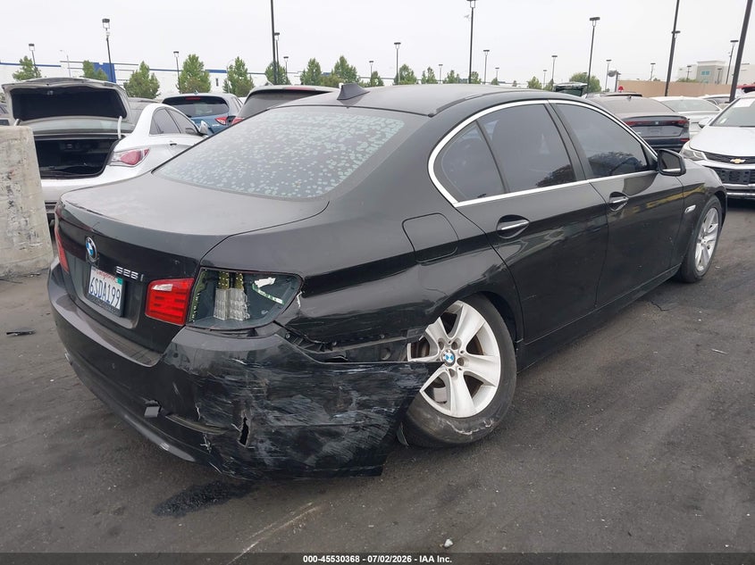 2011 BMW 5 series VIN WBAFR1C59BC748077 IAAI salvage auction — RIGHT REAR, Salvage Certificate (California), sold $975 on 2026-07-31 (photo 4)