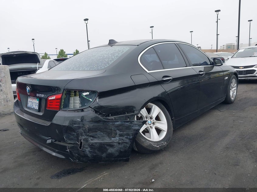 2011 BMW 5 series VIN WBAFR1C59BC748077 IAAI salvage auction — RIGHT REAR, Salvage Certificate (California), sold $975 on 2026-07-31 (photo 6)
