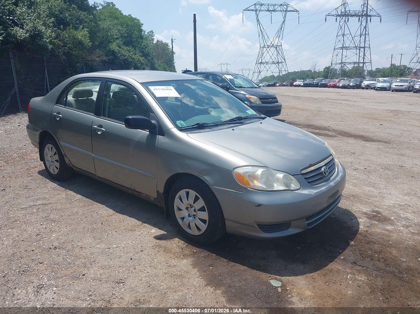 2003 Toyota Corolla VIN JTDBR32E932013296 IAAI salvage auction — NORMAL WEAR, Clear (New York), sold $900 on 2026-07-17 (photo 1)