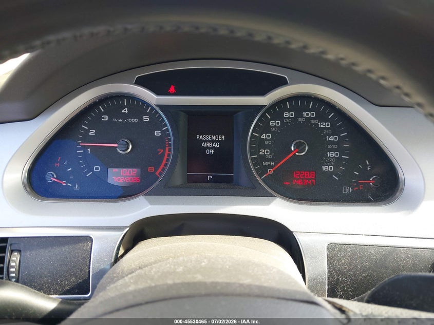 2011 Audi A6 VIN WAUKGAFB8BN033639 IAAI salvage auction — NORMAL WEAR, Clear - Dealer Only (California), sold $350 on 2026-07-09 (photo 7)