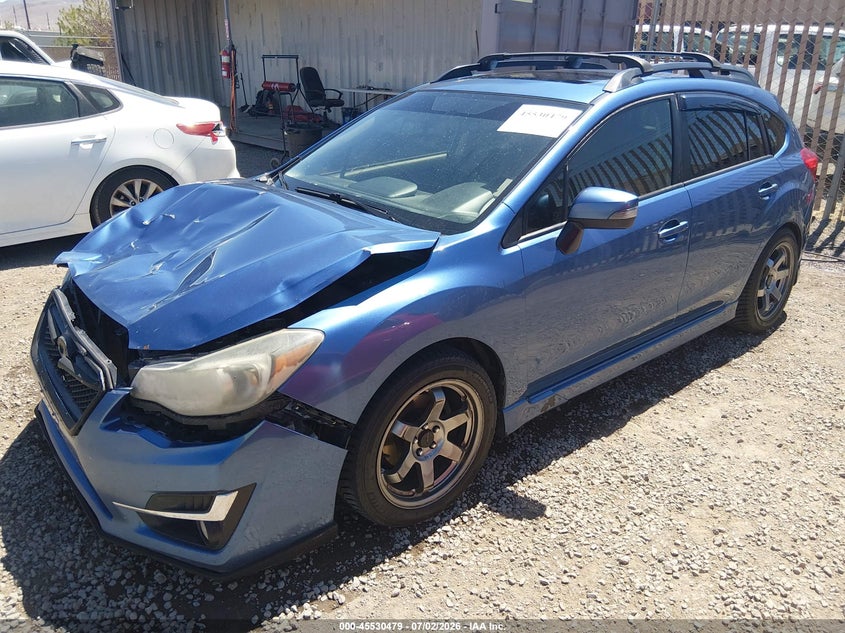 2016 Subaru Impreza VIN JF1GPAU62G8216299 IAAI salvage auction — FRONT END, Salvage (Nevada), sold $750 on 2026-07-24 (photo 2)